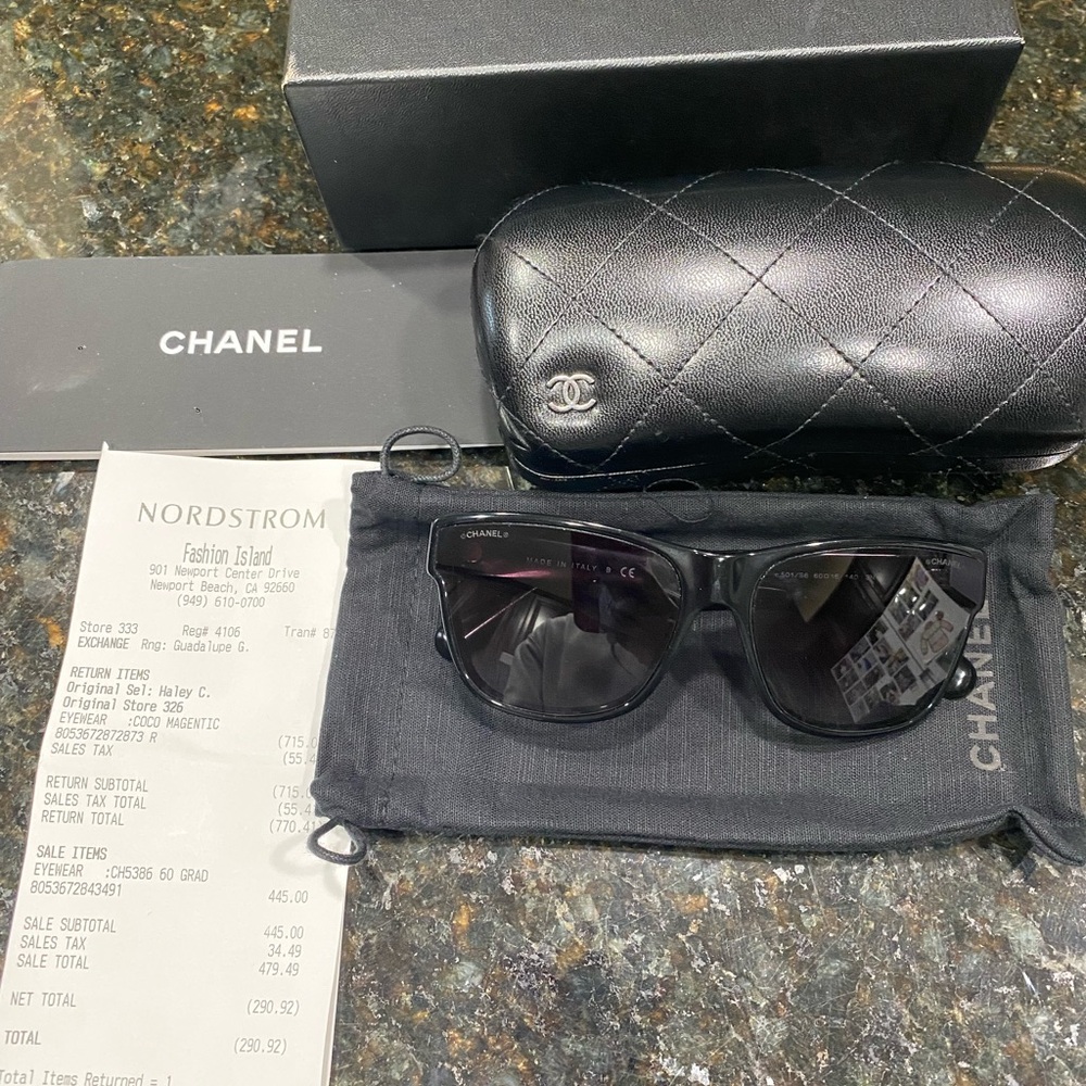 CHANEL Eyewear Receipt